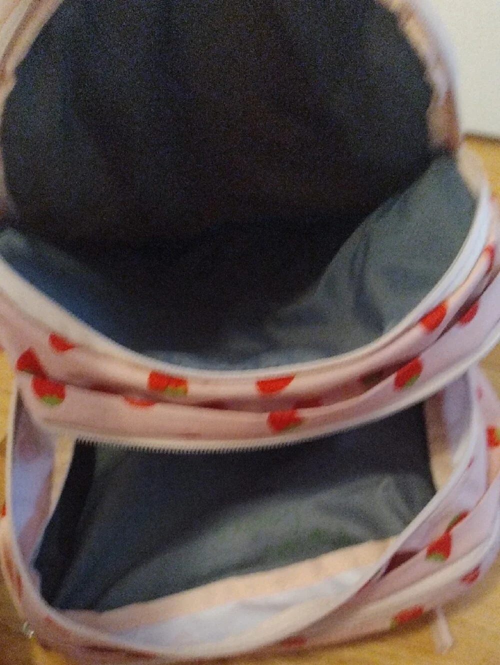 Jansport Pink Strawberry Print Kids Backpack